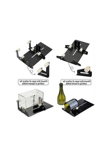 Ankatek Cam Şişe Kesici Paslanmaz Çelik Küçük Boyutlu Dıy Şişe Kesme Makinesi - Ayarlanabilir Çok Renkli Çok Renkli Çok Renkli