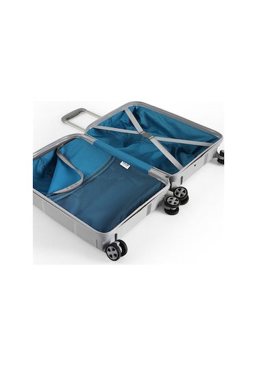 Ççs 5264 Polipropilen Büyük Boy Valiz Gri