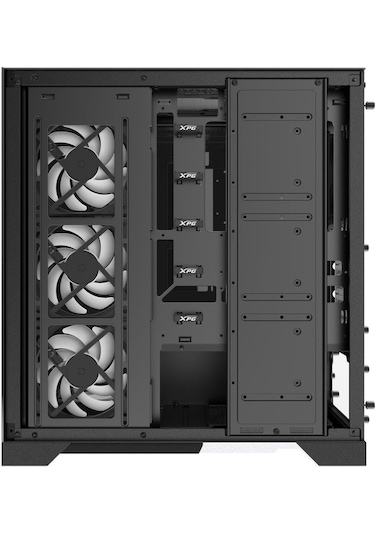 Xpg Invader X Black 5X Argb Fan Usb 3.2 Type-C Riser+Gpu Holder Atx Gaming Kasa