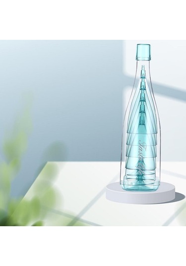 Homyl 5 Adet Şampanya Bardakları Yaratıcı Bira İçecek Mavi Mavi