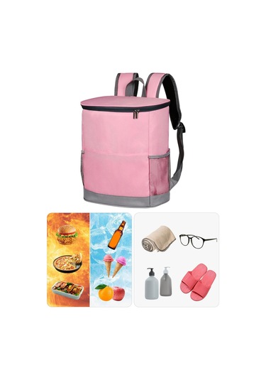 Suntek Soğutucu Sırt Çantası Yalıtımlı Yumuşak Pembe