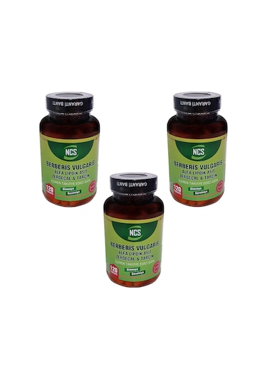 Ncs Berberis Vulgaris Alfa Lipoik Asit Tarçin Zerdeçal 3 Kutu