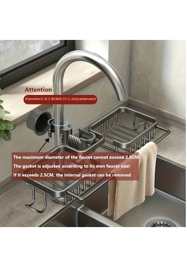 Cordial 1pc Sıngır Mutfak Organizer, Sünger Ve Sabun İçin Çok Amaçlı Sink Rack, Asma Sepet Ve Aksesuarlar İçin Kullanışlı Saklama Çözümü Siyah Siyah