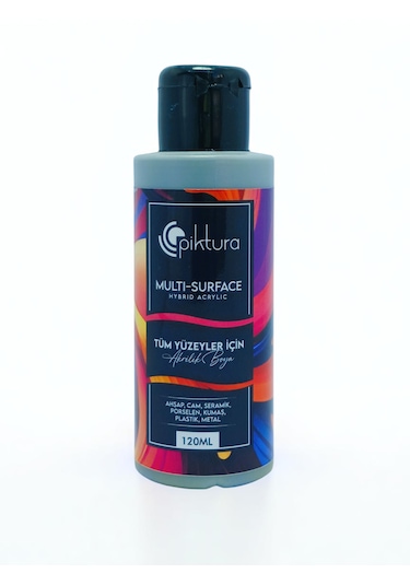 Piktura Akrilik Multisurface Boya 120ml Gri