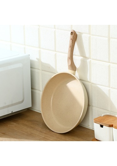 Mufunye 1 Kişilik 20 Cm Mısır Taşı Kaplama Yapışmaz Tava - Gazlı Ocaklar İçin İdeal Ev Tipi Tava Çok Renkli