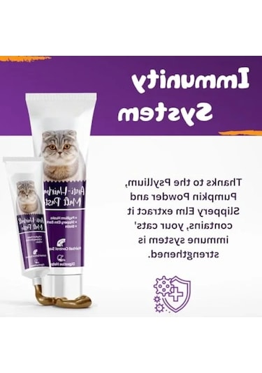 Tüy Yumağı Önleyici Malt Macun - Vitamin Katkılı, 100 Ml