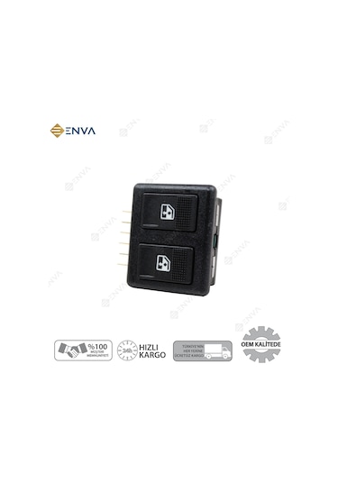Fiat Uno Cam Sol Ön İkili Cam Açma Kapatma Düğmesi Anahtarı