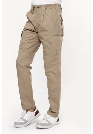 Uniprom Tokyo Model Outdoor Taktical Pantolon, Taktik Pantolon, Ripstop Kumaş Bej