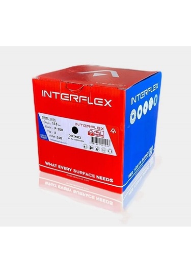 İnterflex Deliksiz 115mm Cırtlı Disk P-40 50 Adet