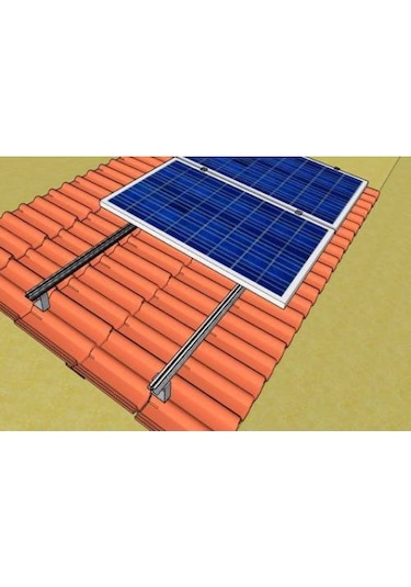 4 Adet Güneş Panel Tutucu Orta Kelepçe Aparatı Alüminyum