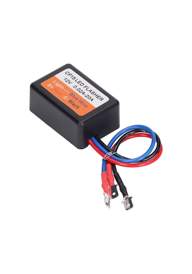 Vkemall 12v Araba Led Flaş Kontrolörü - Otomatik Strobe Modülü, 0.02-20a Akım, 45-75 Kez/ Dakika Frekansı, Su Geçirmez Röle