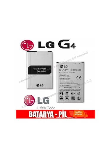 LG Uyumlu G4 Bl-51Yf Batarya  Pil