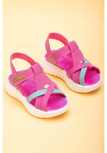 Şirinbebe Şiringenç Yüz Direkli Çapraz Bantlı Ortopedik Fuşya Kız Bebek Kız Çocuk Sandalet-3093-fuşya Fuşya