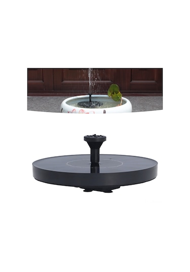 Hangfox Güneş Enerjili Sünger Fonten 7v 1.4w - 200l/h Su Akışı, Farklı Nozzle Seçenekleri, Tukenmez Abs Malzeme İle Havuz Ve Bahçe Dekorasyonu