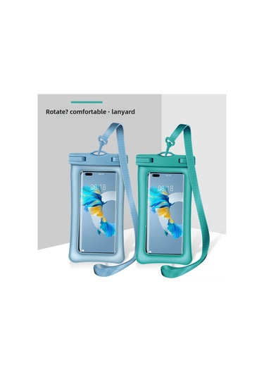 Skycity Yeşil Tpu Su Geçirmez Telefon Çantası, Çift Hava Torbası İle Yüzme Dalış Akşam Yemeği İçin, Dokunmatik Ekran Desteği, %99 Cihaz Uyumlu Yeşil
