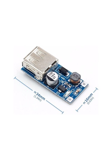 5v 600 Ma Usb Çıkışlı Voltaj Yükseltici Regülatör Kartı - Step Up