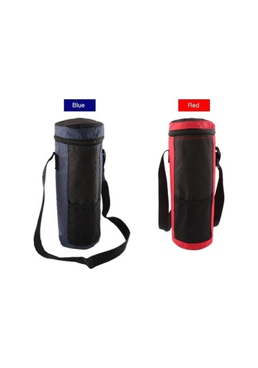 Trendooze Oxford Silindir Soğutucu Çanta Kırmızı Renkli Yalıtımlı Kırmızı