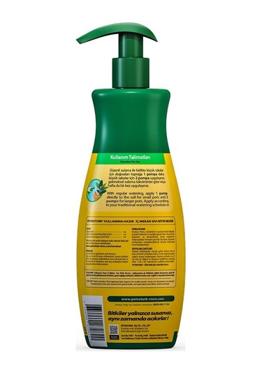 Petroturk İç Mekan Sıvı Bitki Besini 250 Ml 1