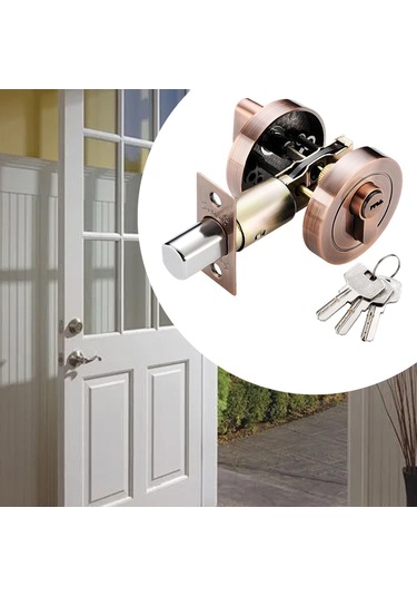 Suntek Kilitli Kapı Kilidi Çağdaş Kırmızı-bakır