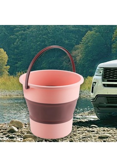 Suntek Katlanabilir Kova Pembe 10 L Pembe