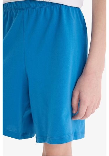 DeFacto Erkek Çocuk Marvel Spiderman Pijama Takımı Kısa Kollu Üst Şort E0343A825SMWT34