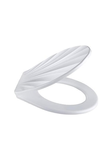 Tuvalet Dekoru İçin Desenli Dekoratif Beyaz Rahat Wc Klozet Kapağı Diğer