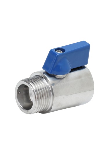 Dianziye 304 Paslanmaz Çelik Mini Top Kapağı - G5/8" İç-dış Dişli, Duş, Su, Yağ Kontrolü, Ev, Mutfak, Rv Uygulamaları, Anti-deşarj Sistemi