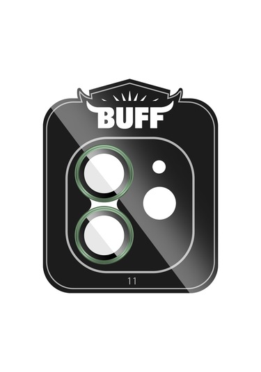 Buff Apple Uyumlu iPhone 11 / 12 / 12 Mini Kamera Metal Lens Koruyucu Koyu Yeşil