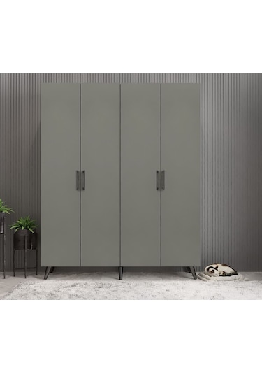 Sedef Portmanto Vestiyer Ayakkabılık Füme 140cm