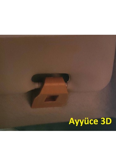Ayyüce 3d, Ford Focus 2000-2007 Güneşlik Klipsi, 2x, Siyah