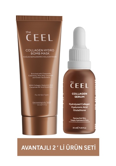 The Ceel İkili Kolajen Seti Kolajen Maske Ve Serum
