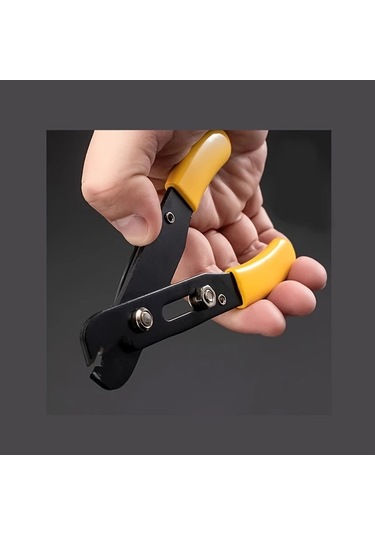 Xuweiwei Sarı 1 Adet İki Renkli Mücevher Yapım Pensesi - Zincir Kıstırma, Ayarlanabilir Tel Sıyırma, Dıy Kesme Makinesi