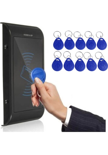 Wozlo Chip TK4100 Rfid Manyetik Anahtarlık Tag Göstergeç Proximity Anahtarlık 10 Adet