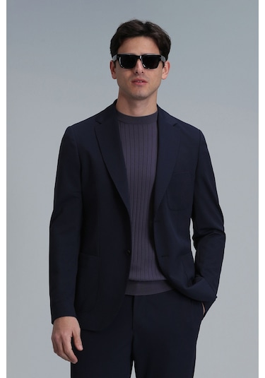Lufian Erkek Asel Ceket 111140167 Navy Lacivert