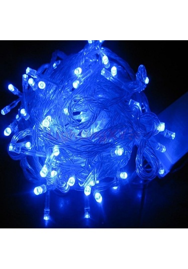 10 Metre Mavi Led Işık Mavi İp Led Işık Kablo Işık 220v Fişli Işık Dekorasyon Işığı Mavi Noel Işığı Mavi