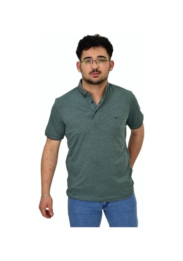 Erkek Polo Yaka Merserize Tişört 1000 Bgl-st04532 Yeşil