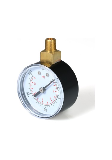 Suofeng Havuz, Akvaryum Ve Gaz Basınç Ölçer - Çift Skala 0 160psi/0 11bar - 1/8" Npt Alt Montaj