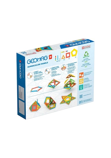 Sunman Geomag Supercolor Panels Manyetik Çubuklar 52 Parça