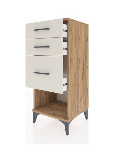 Hyperion Komodin 3 Çekmeceli 44x44x106 Çam-aytaşı Atlas Çam