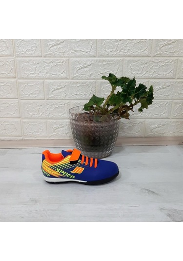 Mpone 1368 Mavi-turuncu Erkek Çocuk Halısaha Futbol Ayakkabı 001