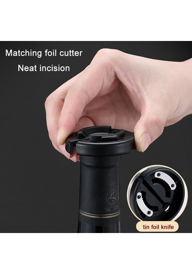 Mutfak Paslanmaz Çelik Şarap Şişe Açacağı Ev Aletleri Siyah