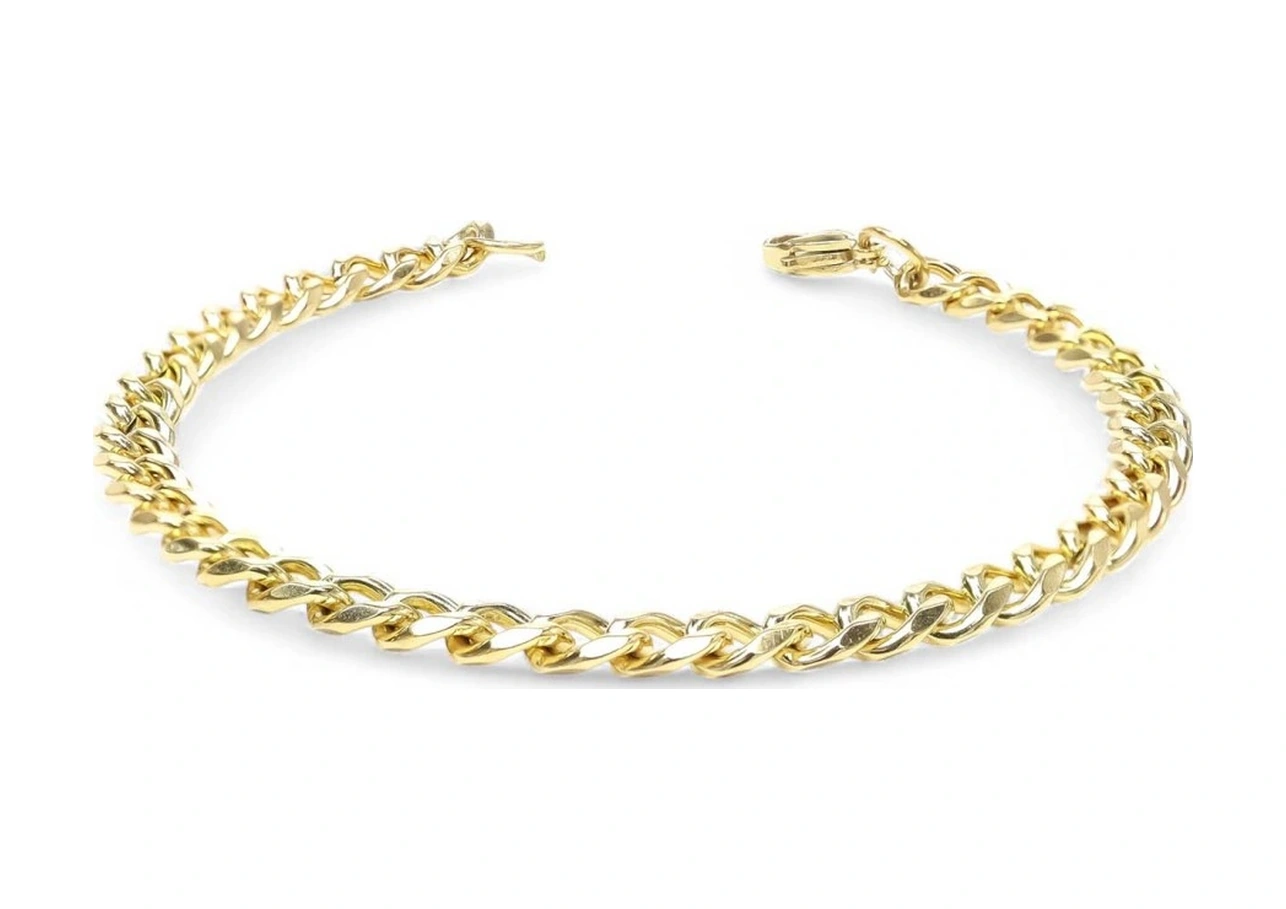 Moncuk Design Yassı Mariner Sarı Çelik Zincir Bileklik 1.6x6mm 3351czb1d85 Sarı