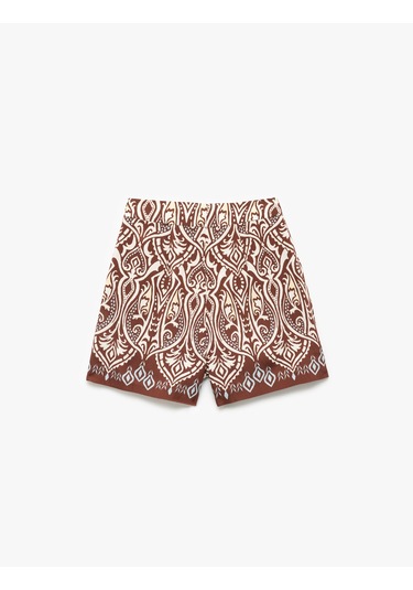 Koton Koton X Melis Ağazat - Viskon Kumaş Cepli Etnik Desenli Mini Şort Kahverengi Desenli 5sak40115ew Kahverengi Desenli Koton Koton X Melis Ağazat - Viskon Kumaş Cepli Etnik Desenli Mini Şort Kahverengi Desenli 5sak40115ew Kahverengi Desenli
