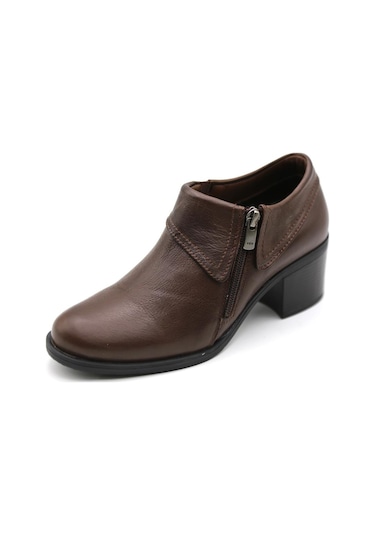 Mammamia 3725lx Kadın Deri Topuklu Ayakkabı Kahverengi