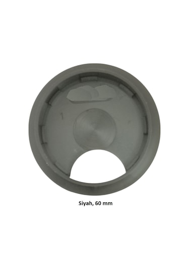 Masaüstü Kablo Kanalı Deliği Kapağı Siyah 6 Cm