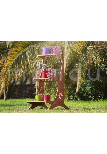 “Mandu” Ahşap Saksı Rafı