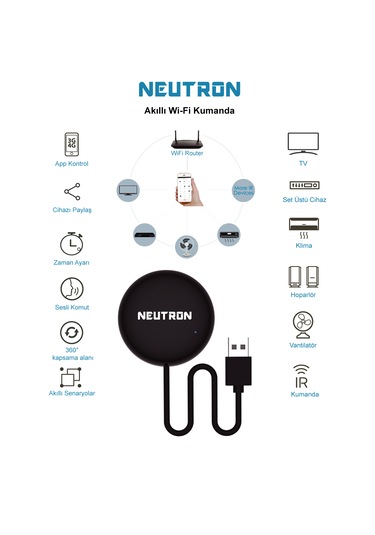 Neutron Ntl-ır-02s Akıllı Wi-fi Kumanda