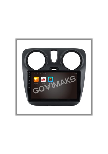 Govimaks Dacıa Dokker 2013-2021 Uyumlu 4 Gb Ram 64 Gb Hafıza Androıd Multımedıa Teyp 9"