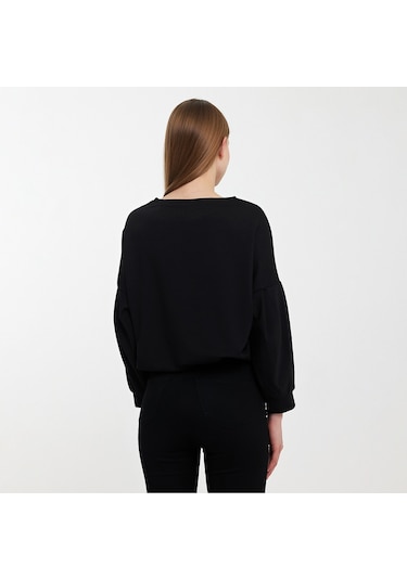 Twobull NAIROBI Kadın  Siyah Sweatshirt