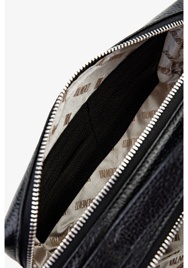 Valmenti Erkek Hakiki Deri Siyah Floter El Çantası 898 1362 Erk Cnt Y25 Sıyah Fltr Siyah